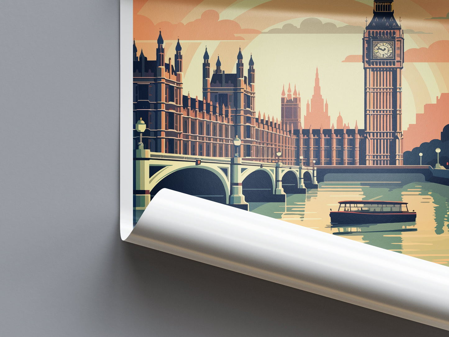 London Travel Print Wall Art London Wall Hanging Home Décor London Gift Art Lovers England Art Lover Gift London Travel Gift