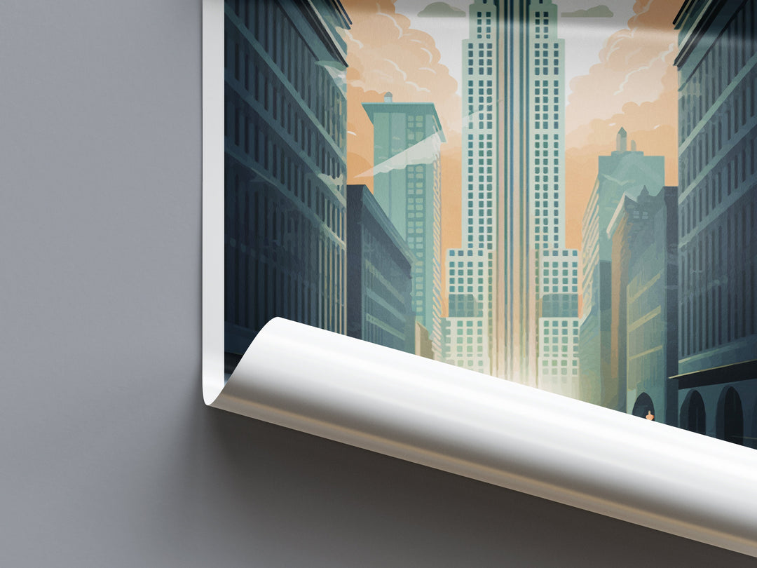 New York Travel Print Wall Art New York Wall Hanging Home Décor New York Gift Art Lovers New York State Art Gift Lover Print