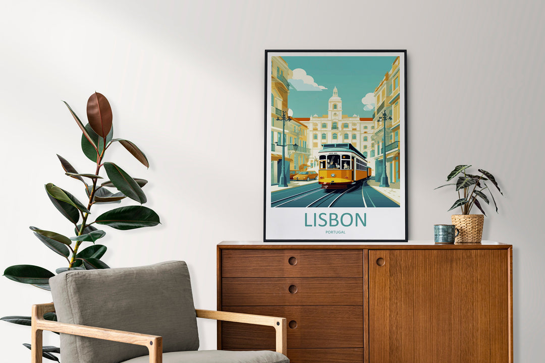 Lisbon Travel Print Wall Art Lisbon Wall Hanging Home Décor Lisbon Gift Art Lovers Portugal Art Lover Gift Lisbon Wall Décor Lisbon Tram Art