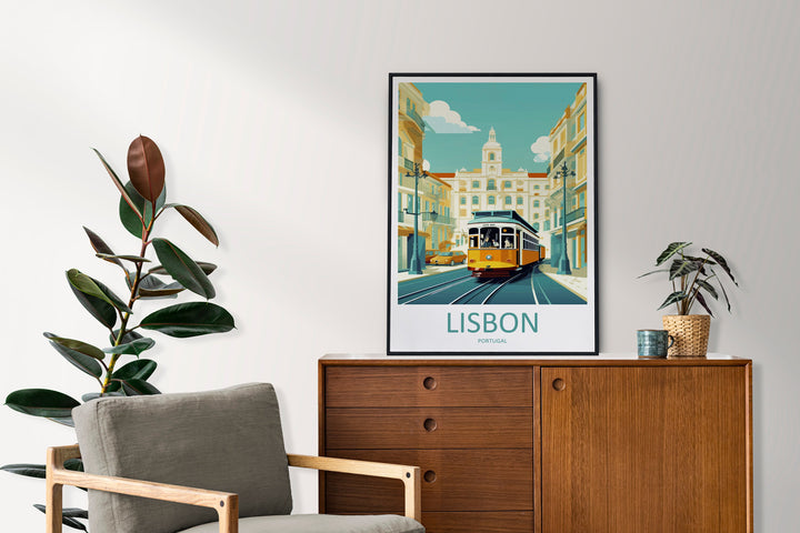 Lisbon Travel Print Wall Art Lisbon Wall Hanging Home Décor Lisbon Gift Art Lovers Portugal Art Lover Gift Lisbon Wall Décor Lisbon Tram Art