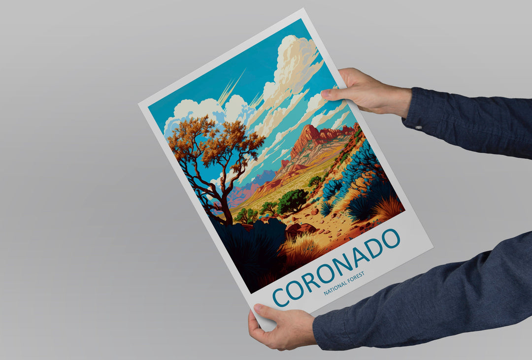 Coronado National Forest Travel Print Wall Art Coronado National Forest Wall Hanging Home Décor Coronado National Forest Gift Art Arizona