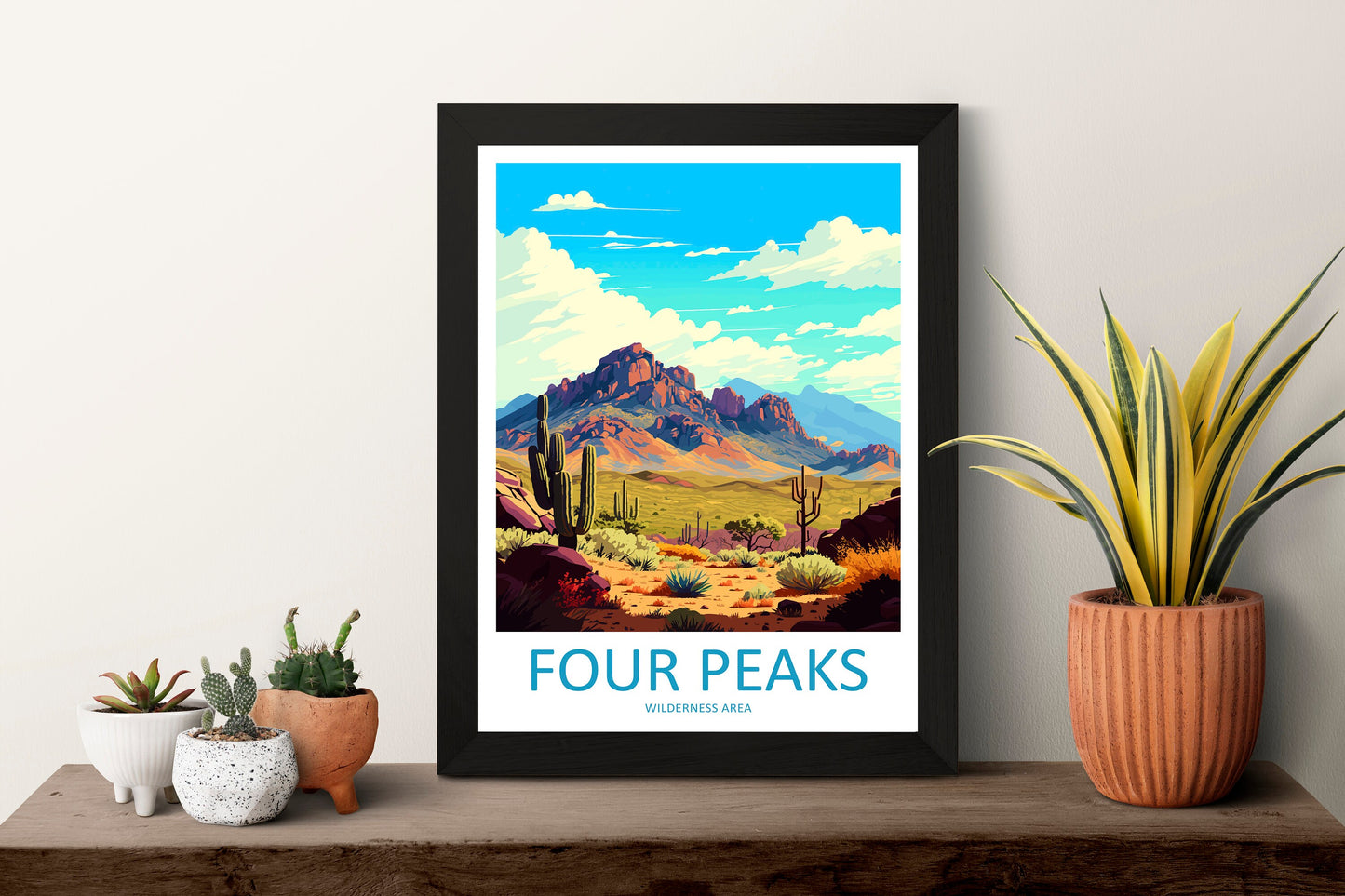 Four Peaks Wilderness Area Travel Print Wall Art Four Peaks Wall Hanging Home Décor Four Peaks Gift Art Lovers Arizona Art Lover Arizona