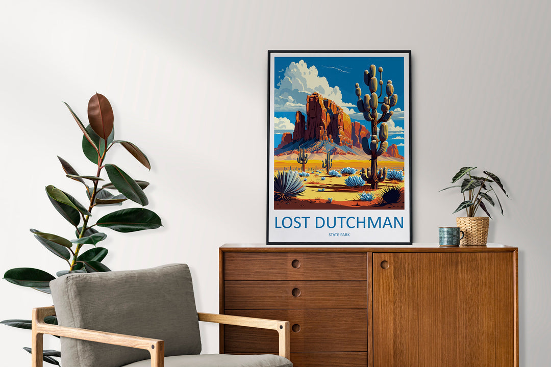 Lost Dutchman State Park Travel Print Wall Art Lost Dutchman State Park Wall Hanging Home Décor Lost Dutchman State Park Gift Art Arizona