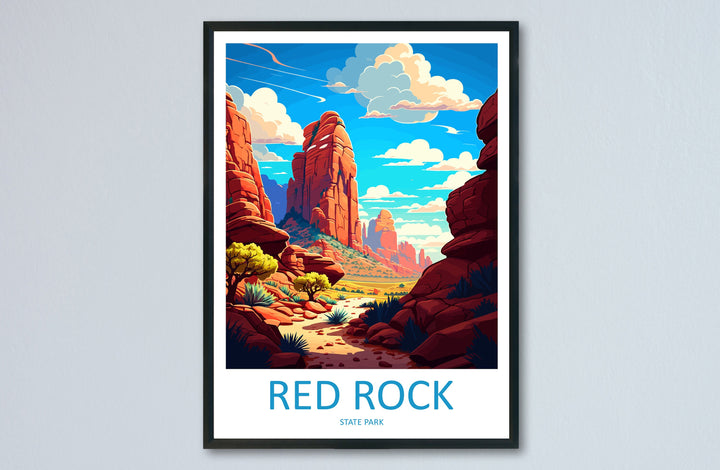 Red Rock Travel Print Wall Art Red Rock Wall Hanging Home Décor Red Rock Gift Art Lovers Arizona Art Lover Travel Gift For Arizona Lovers