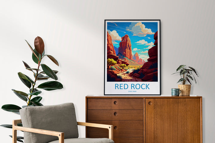 Red Rock Travel Print Wall Art Red Rock Wall Hanging Home Décor Red Rock Gift Art Lovers Arizona Art Lover Travel Gift For Arizona Lovers