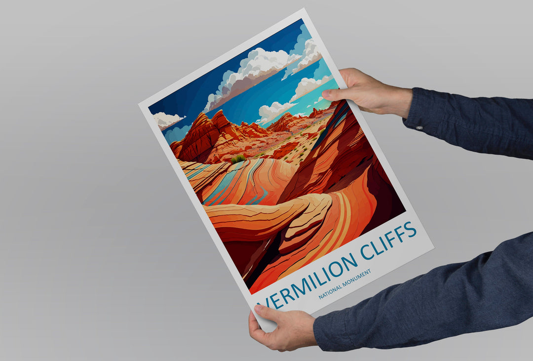 Vermilion Cliffs Travel Print Wall Art Vermilion Cliffs Wall Hanging Home Décor Vermilion Cliffs Gift Art Lovers Arizona Art Lover