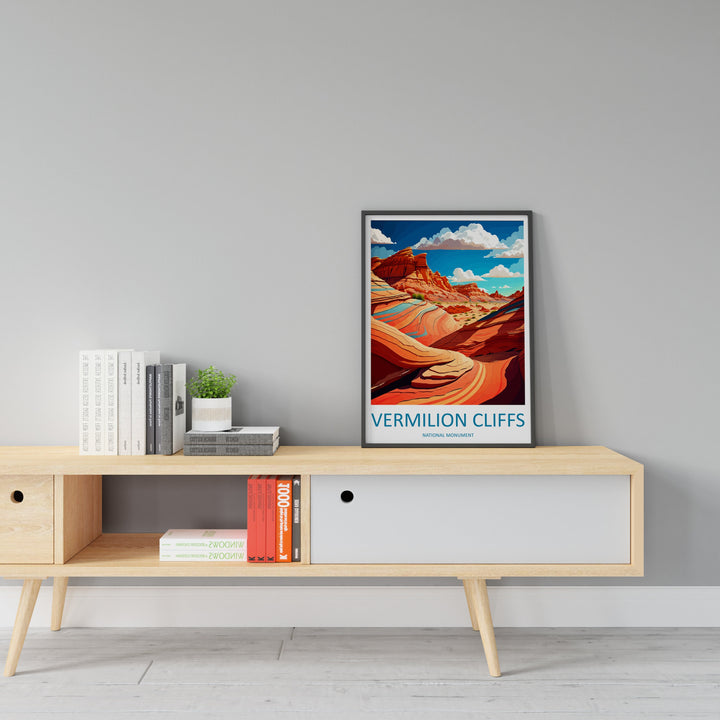 Vermilion Cliffs Travel Print Wall Art Vermilion Cliffs Wall Hanging Home Décor Vermilion Cliffs Gift Art Lovers Arizona Art Lover