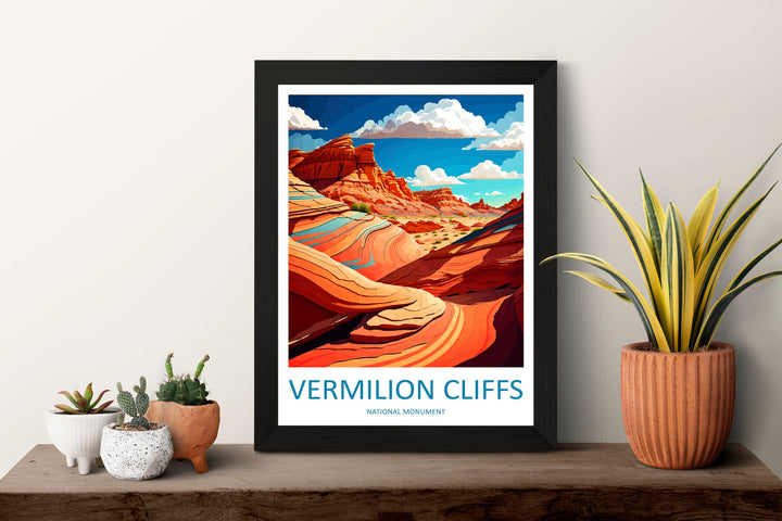 Vermilion Cliffs Travel Print Wall Art Vermilion Cliffs Wall Hanging Home Décor Vermilion Cliffs Gift Art Lovers Arizona Art Lover
