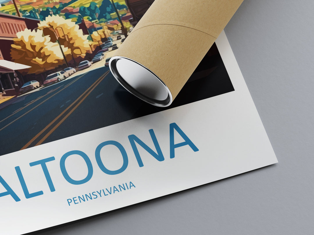 Altoona Travel Print Wall Art Altoona Wall Hanging Home Décor Altoona Gift Art Lovers Pennsylvania Art Lover Gift Pennsylvania Travel Poster