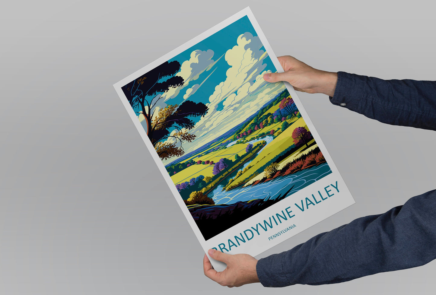Brandywine Valley Travel Print Wall Art Brandywine Valley Wall Hanging Home Décor Brandywine Valley Gift Art Lovers Pennsylvania Art Lover