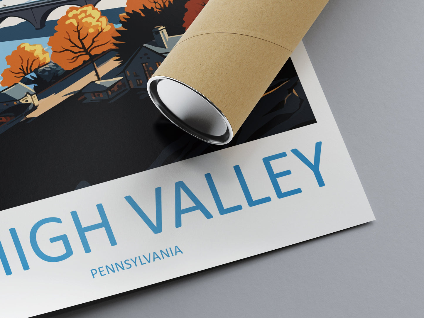 Lehigh Valley Travel Print Wall Art Lehigh Valley Wall Hanging Home Décor Lehigh Valley Gift Art Lovers Pennsylvania Art Lover