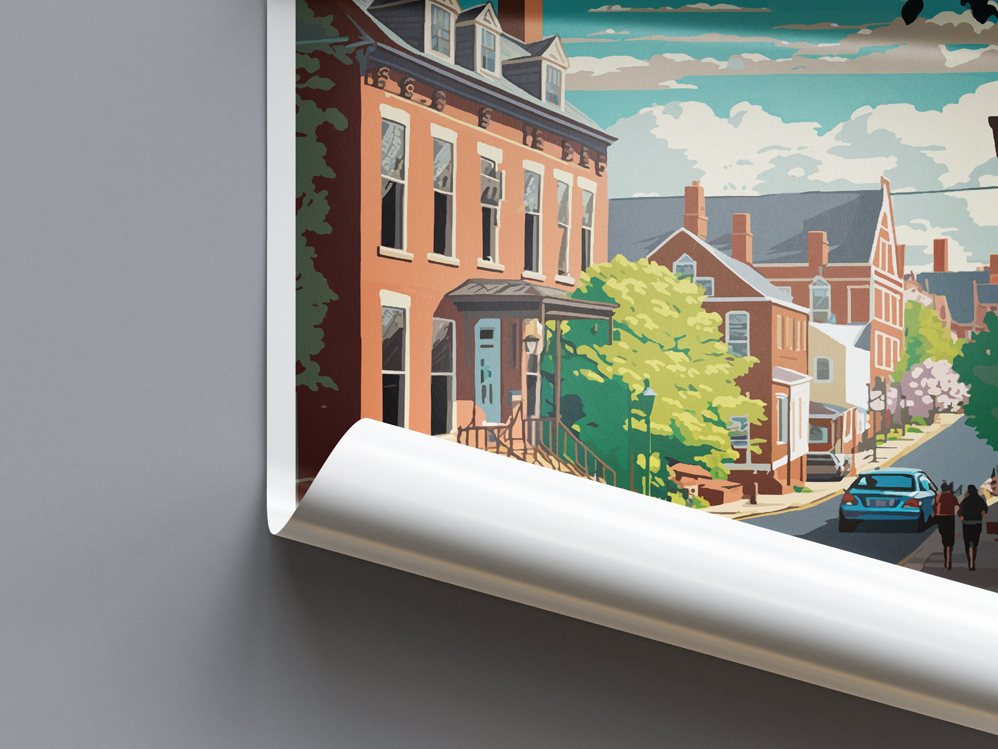 West Chester Travel Print Wall Art West Chester Wall Hanging Home Décor West Chester Gift Art Lovers Pennsylvania Travel Poster Art