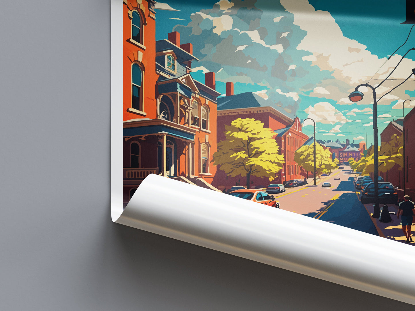 York Travel Print Wall Art York Wall Hanging Home Décor York Gift Art Lovers Pennsylvania Travel Poster Art