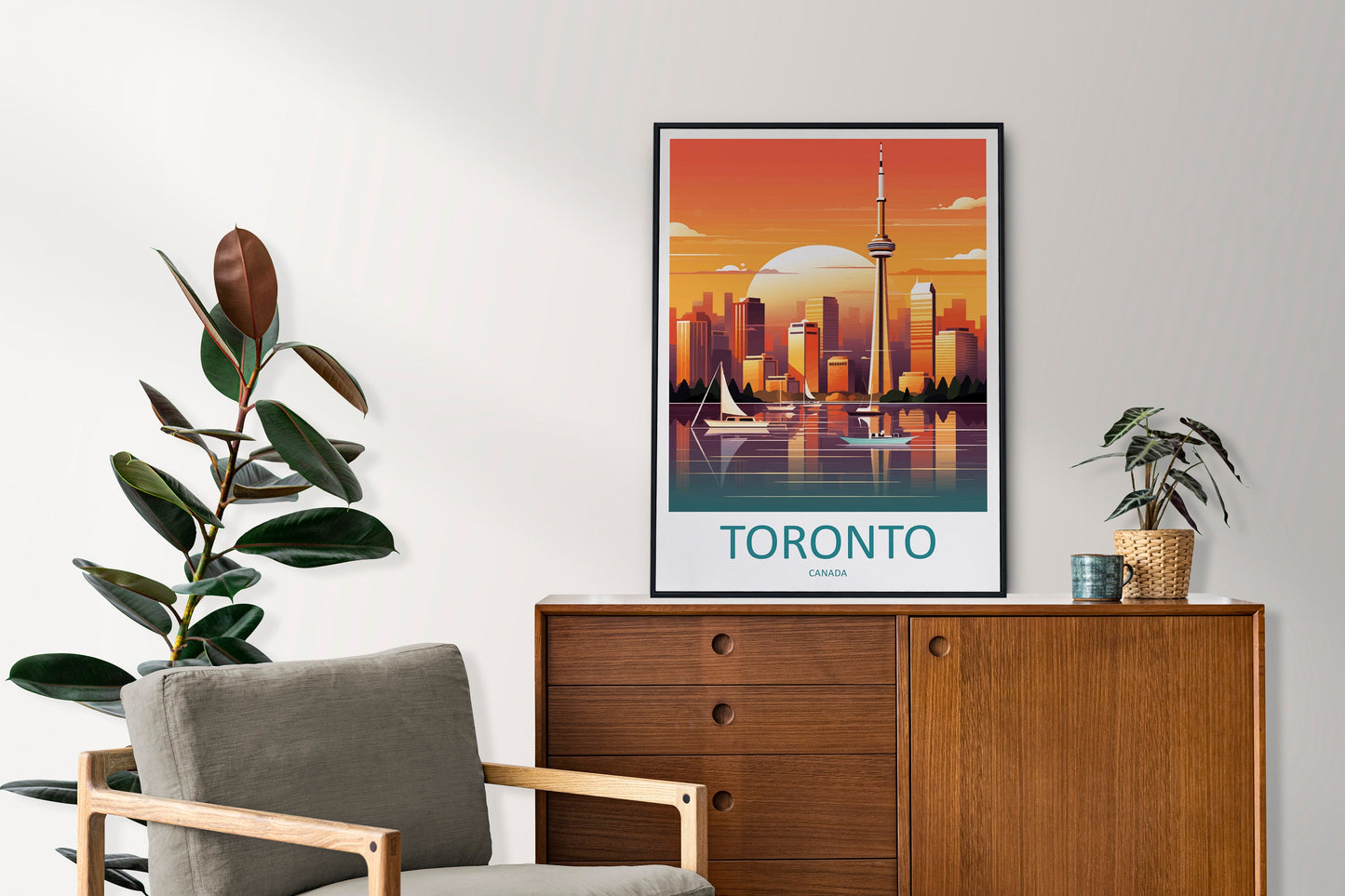 Toronto Travel Print Wall Art Toronto Canada Wall Hanging Home Decoration Toronto Gift Art Lovers Wall Art Print Toronto Canada Art