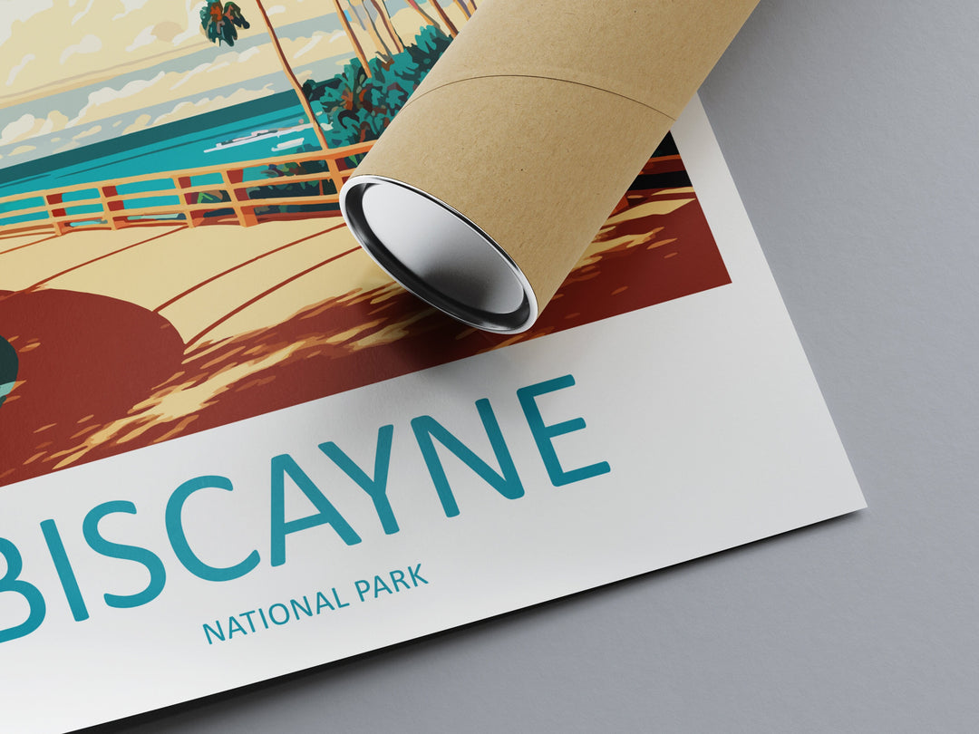 Biscayne National Park Travel Print Wall Art Biscayne National Park Wall Hanging Home Décor Camelback Gift Art Lovers Florida Art Lover Gift