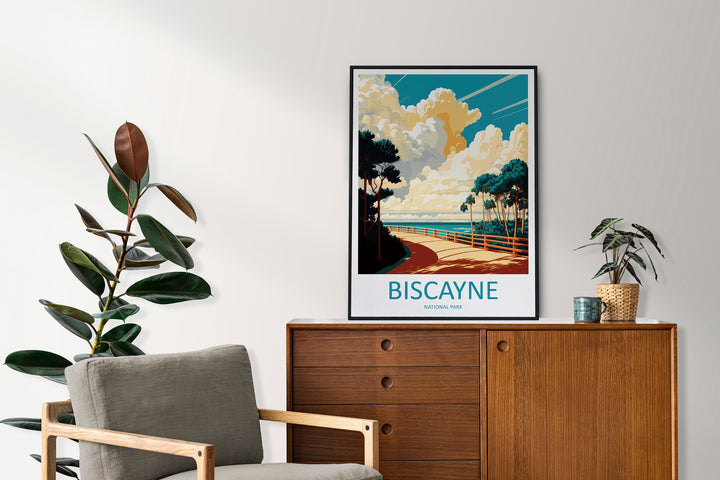 Biscayne National Park Travel Print Wall Art Biscayne National Park Wall Hanging Home Décor Camelback Gift Art Lovers Florida Art Lover Gift