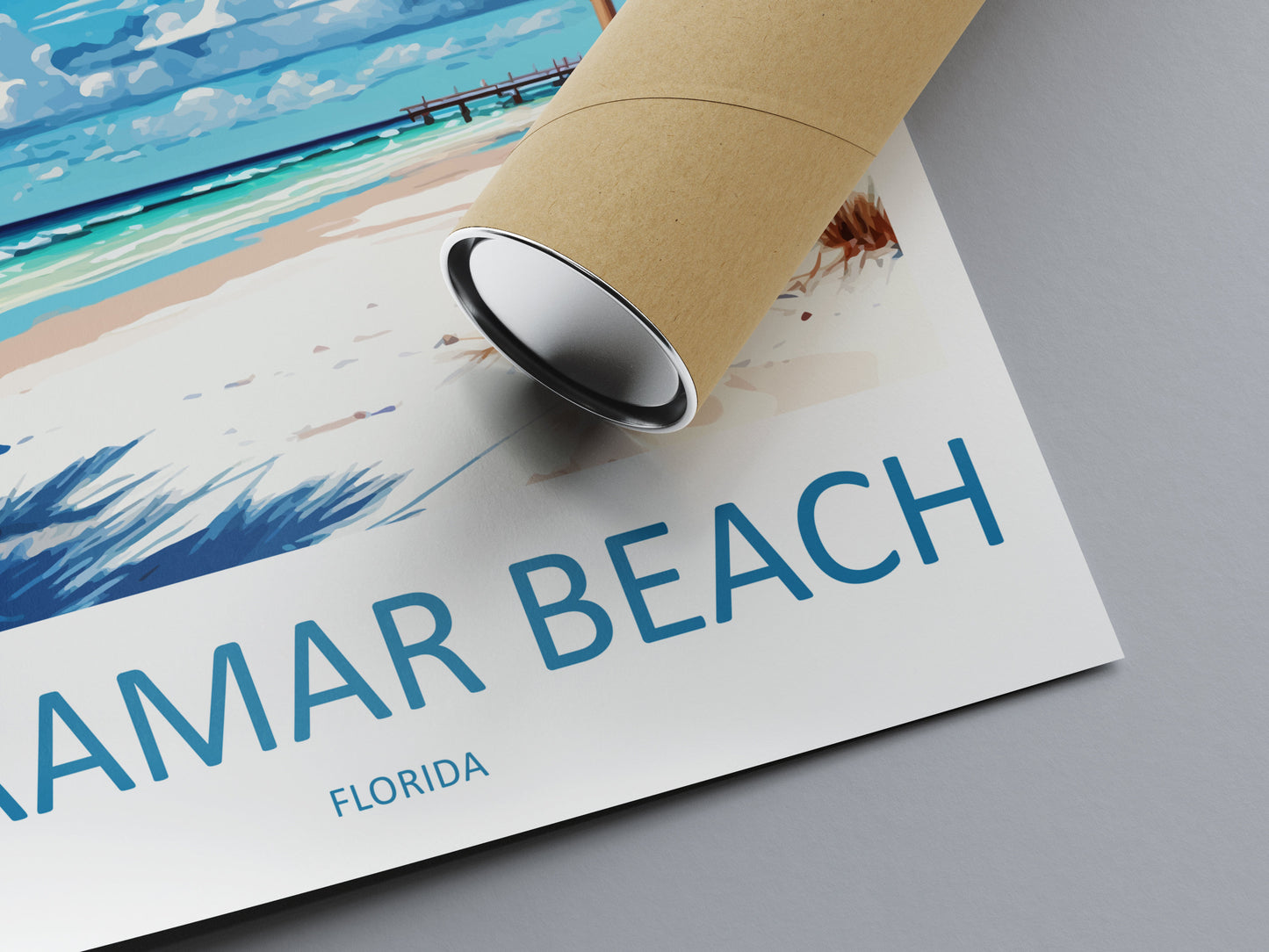 Miramar Beach Travel Print Wall Art Miramar Beach Wall Hanging Home Décor Miramar Beach Gift Art Lovers Florida Art Lover Gift Florida Print