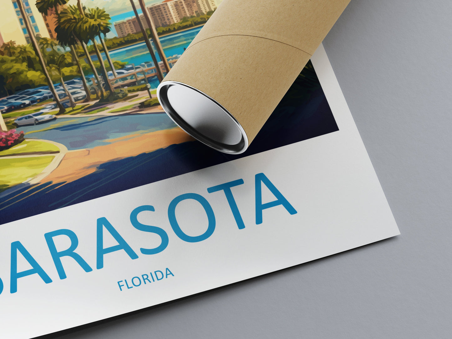 Sarasota Travel Print Wall Art Sarasota Wall Hanging Home Décor Sarasota Gift Art Lovers Florida Art Gift Sarasota Florida Gift Poster