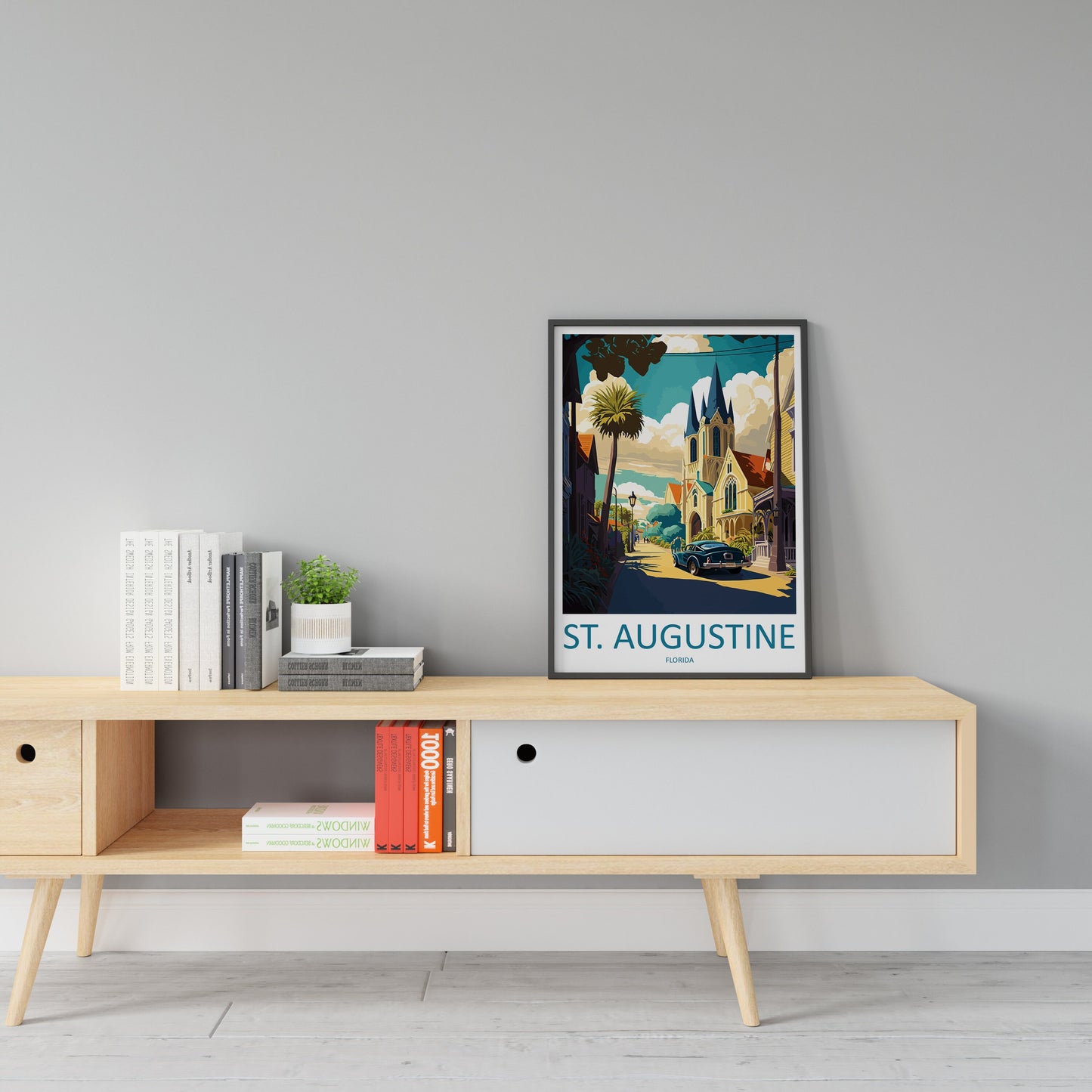 St. Augustine Travel Print Wall Art St. Augustine Wall Hanging Home Décor St. Augustine Gift Art Lovers Florida Art Gift St. Augustine Gift