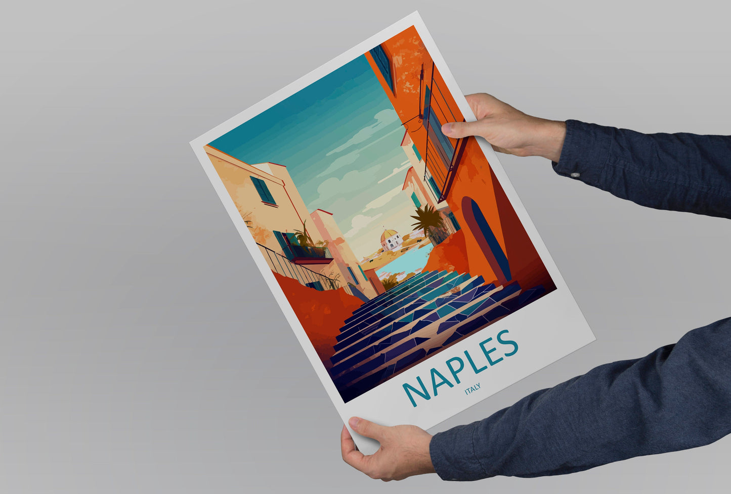 Naples Travel Print Wall Art Naples Italy Wall Hanging Home Decoration Naples Gift Art Lovers Wall Art Print Naples Italy Art Naples Art