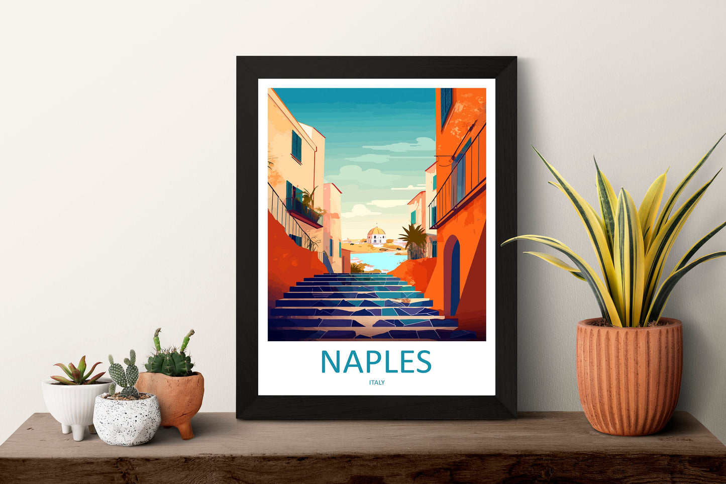 Naples Travel Print Wall Art Naples Italy Wall Hanging Home Decoration Naples Gift Art Lovers Wall Art Print Naples Italy Art Naples Art