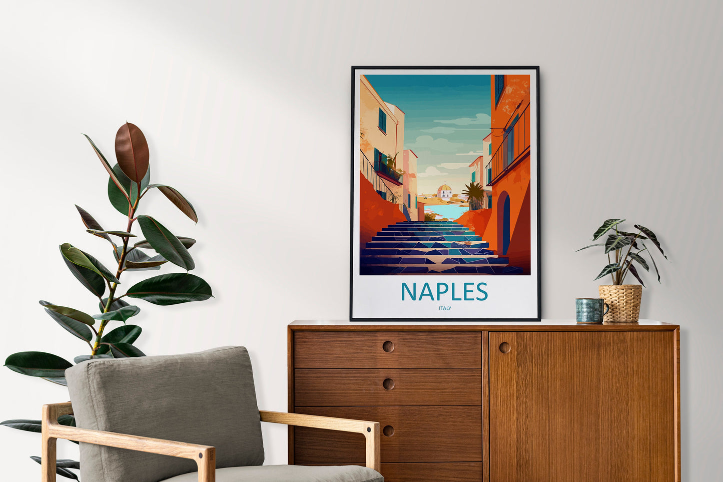Naples Travel Print Wall Art Naples Italy Wall Hanging Home Decoration Naples Gift Art Lovers Wall Art Print Naples Italy Art Naples Art