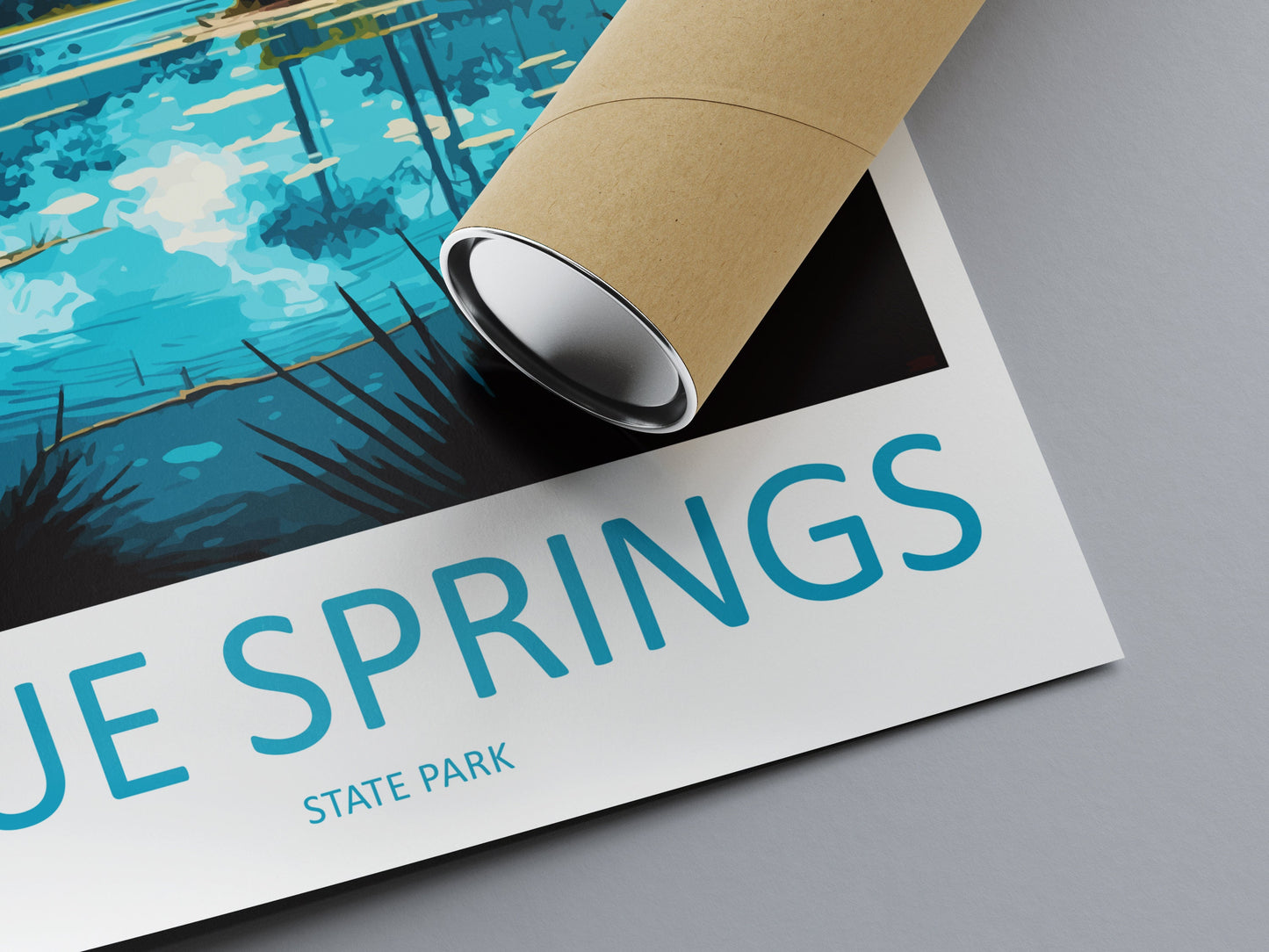 Blue Springs State Park Travel Print Wall Art Blue Springs Wall Hanging Home Décor Blue Springs Gift Art Lovers Florida Art Lover Gift
