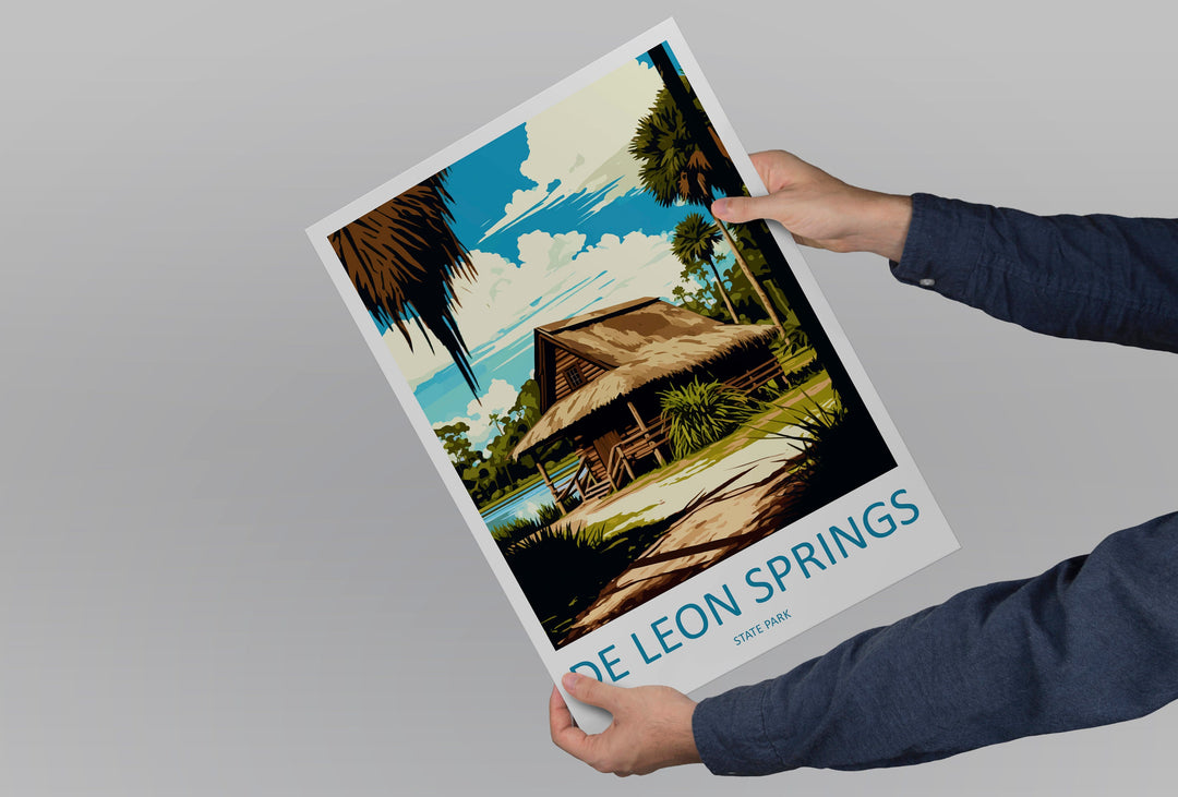 De Leon Springs State Park Travel Print Wall Art De Leon Springs Wall Hanging Home Décor De Leon Springs Gift Art Lovers Florida Art Lover