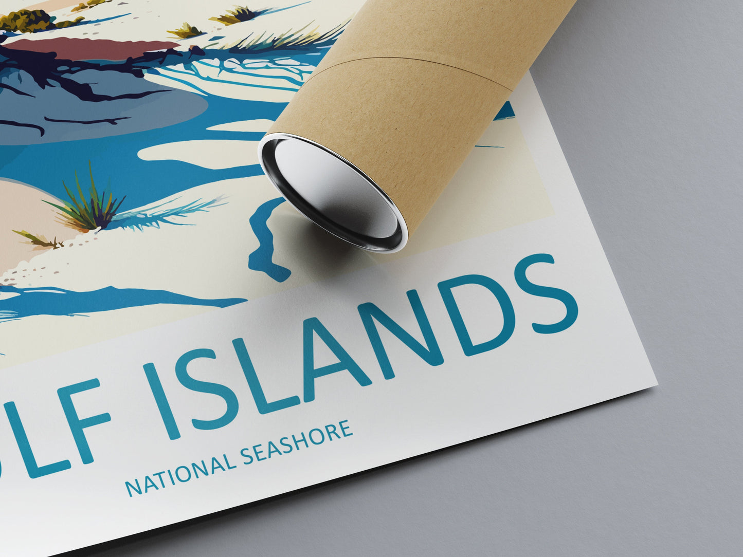 Gulf Islands National Seashore Travel Print Wall Art Gulf Islands Wall Hanging Home Décor Gulf Islands Gift Art Lovers Florida Art Lover