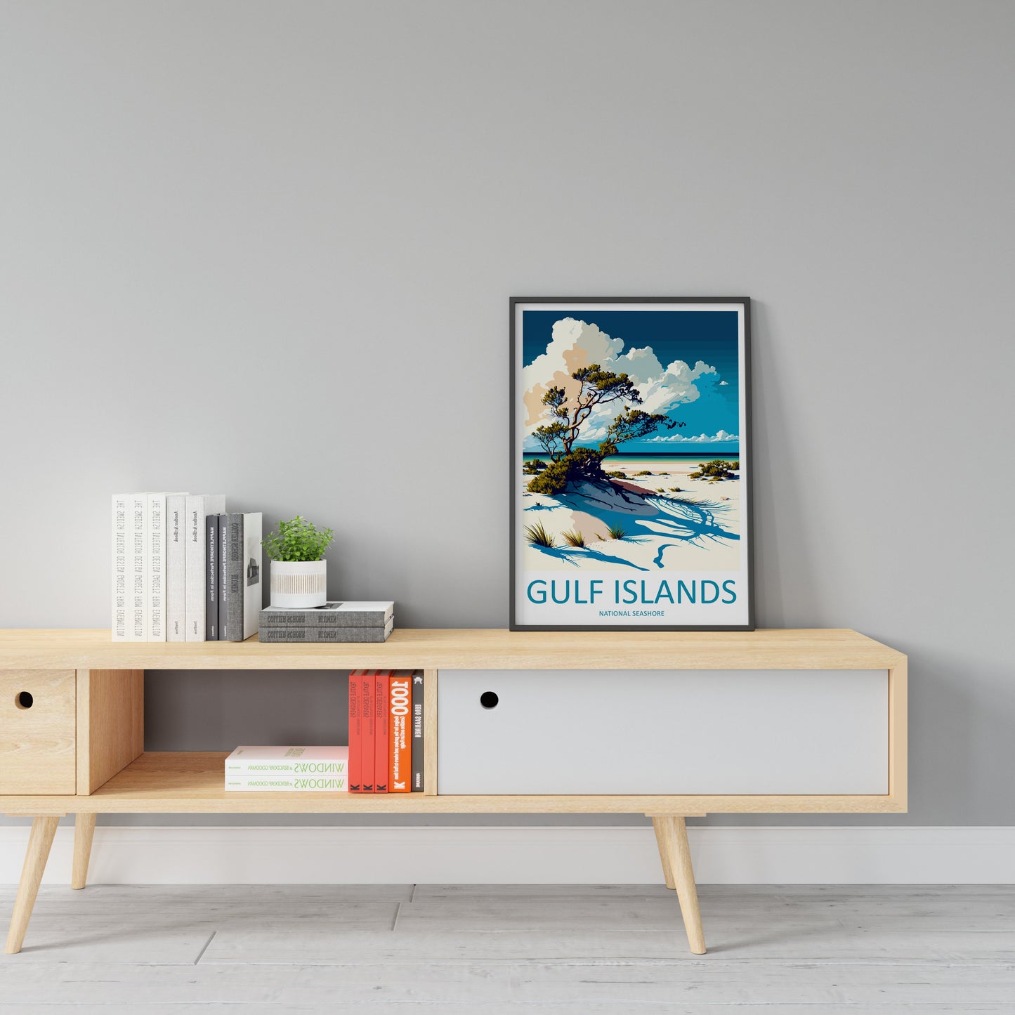 Gulf Islands National Seashore Travel Print Wall Art Gulf Islands Wall Hanging Home Décor Gulf Islands Gift Art Lovers Florida Art Lover