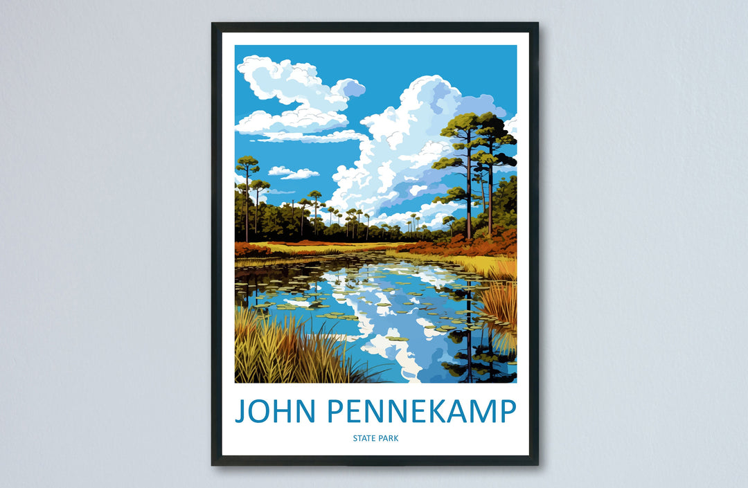 John Pennekamp State Park Travel Print Wall Art John Pennekamp Wall Hanging Home Décor John Pennekamp Gift Art Lovers Florida Art