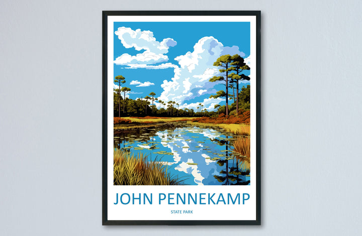 John Pennekamp State Park Travel Print Wall Art John Pennekamp Wall Hanging Home Décor John Pennekamp Gift Art Lovers Florida Art