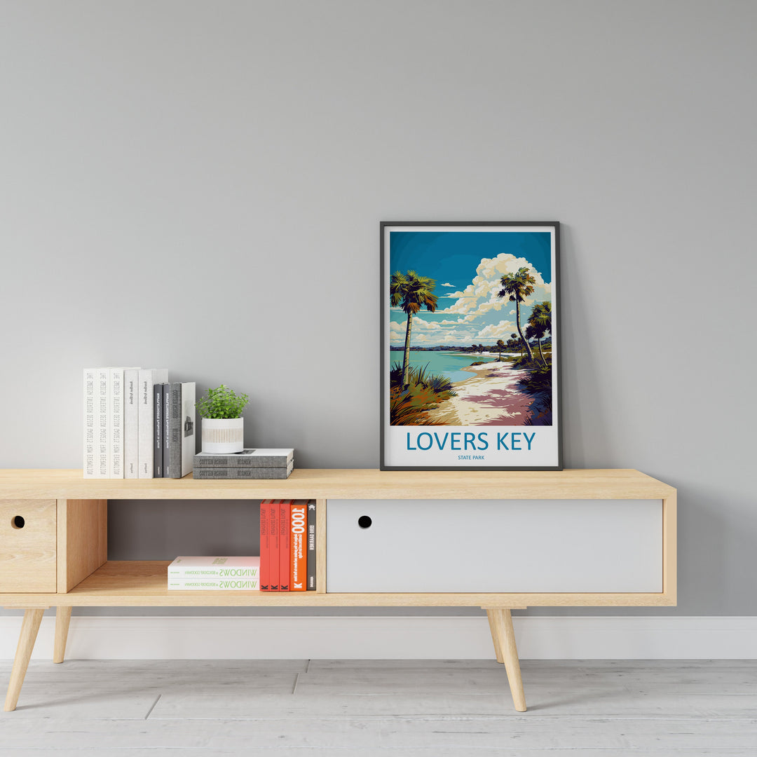 Lovers key State Park Travel Print Wall Art Lovers key State Park Wall Hanging Home Décor Lovers key State Park Gift Art Lovers Florida Art