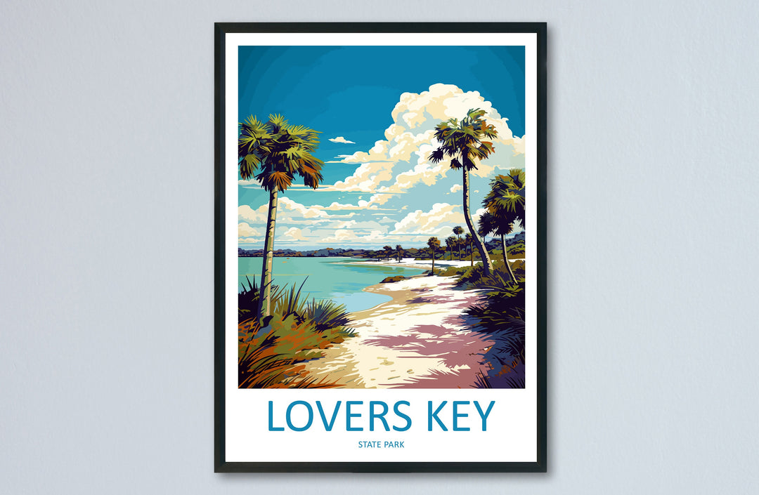 Lovers key State Park Travel Print Wall Art Lovers key State Park Wall Hanging Home Décor Lovers key State Park Gift Art Lovers Florida Art