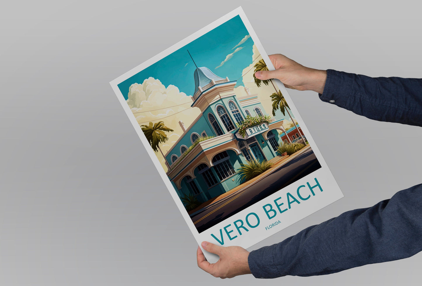 Vero Beach Travel Print Wall Art Vero Beach Wall Hanging Home Décor Vero Beach Gift Art Lovers Gift Beach Florida Vero Beach Print