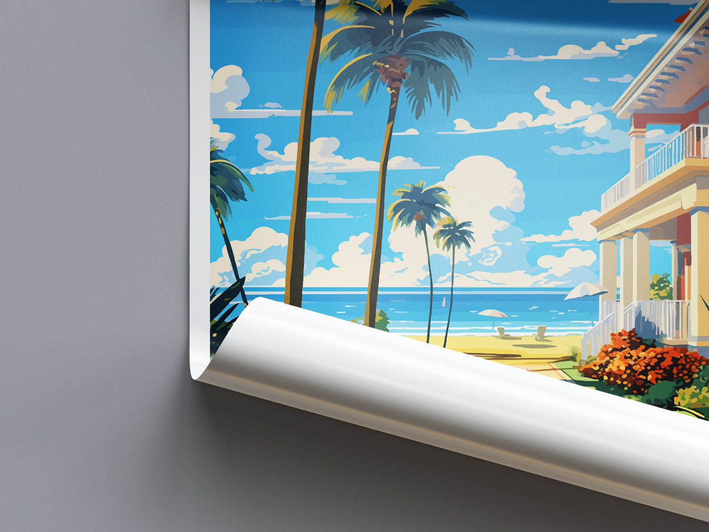 Vero Beach Travel Print Wall Art Vero Beach Wall Hanging Home Décor Vero Beach Gift Art Lovers Gift Beach Florida Vero Beach Print