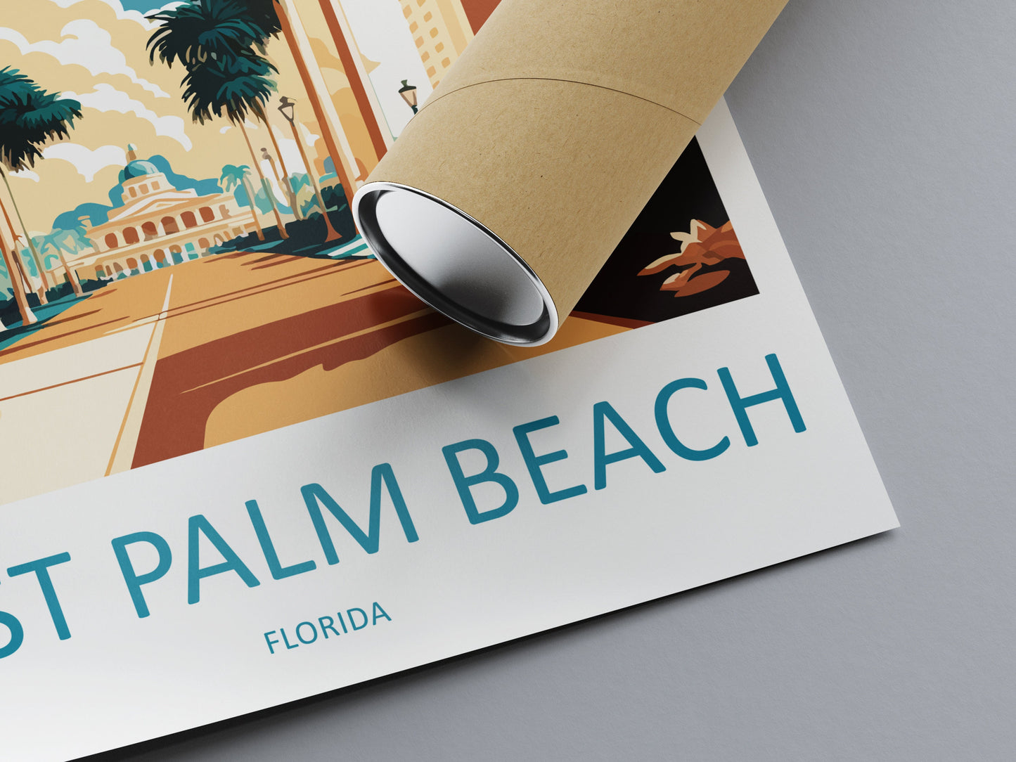 West Palm Beach Travel Print Wall Art West Palm Beach Wall Hanging Home Décor West Palm Beach Gift Art Lovers Gift Beach Florida