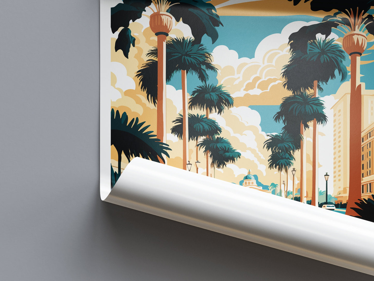 West Palm Beach Travel Print Wall Art West Palm Beach Wall Hanging Home Décor West Palm Beach Gift Art Lovers Gift Beach Florida