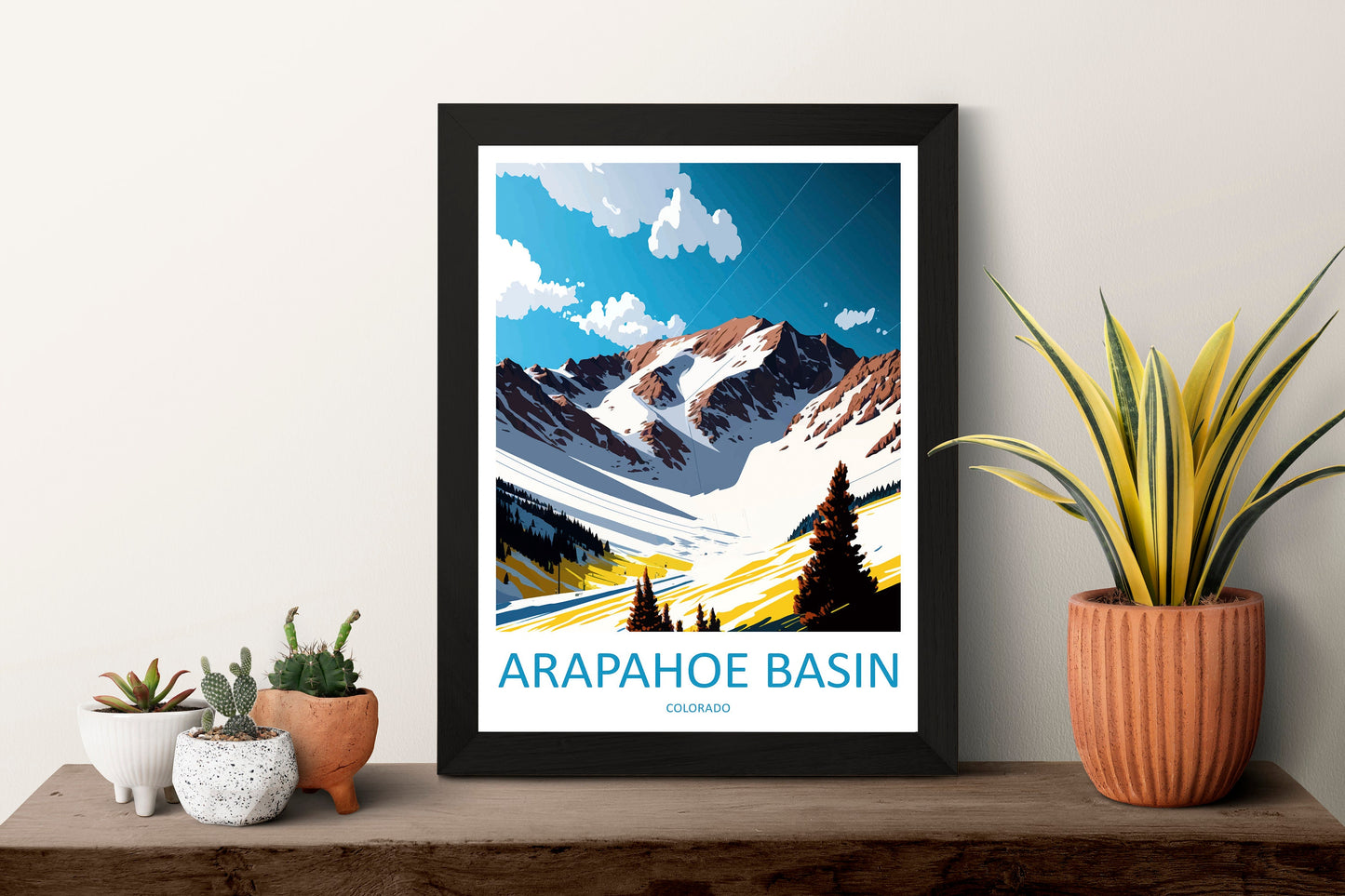 Arapahoe Basin Travel Print Wall Art Arapahoe Basin Wall Hanging Home Décor Arapahoe Basin Gift Art Lovers Colorado Art Lover Gift