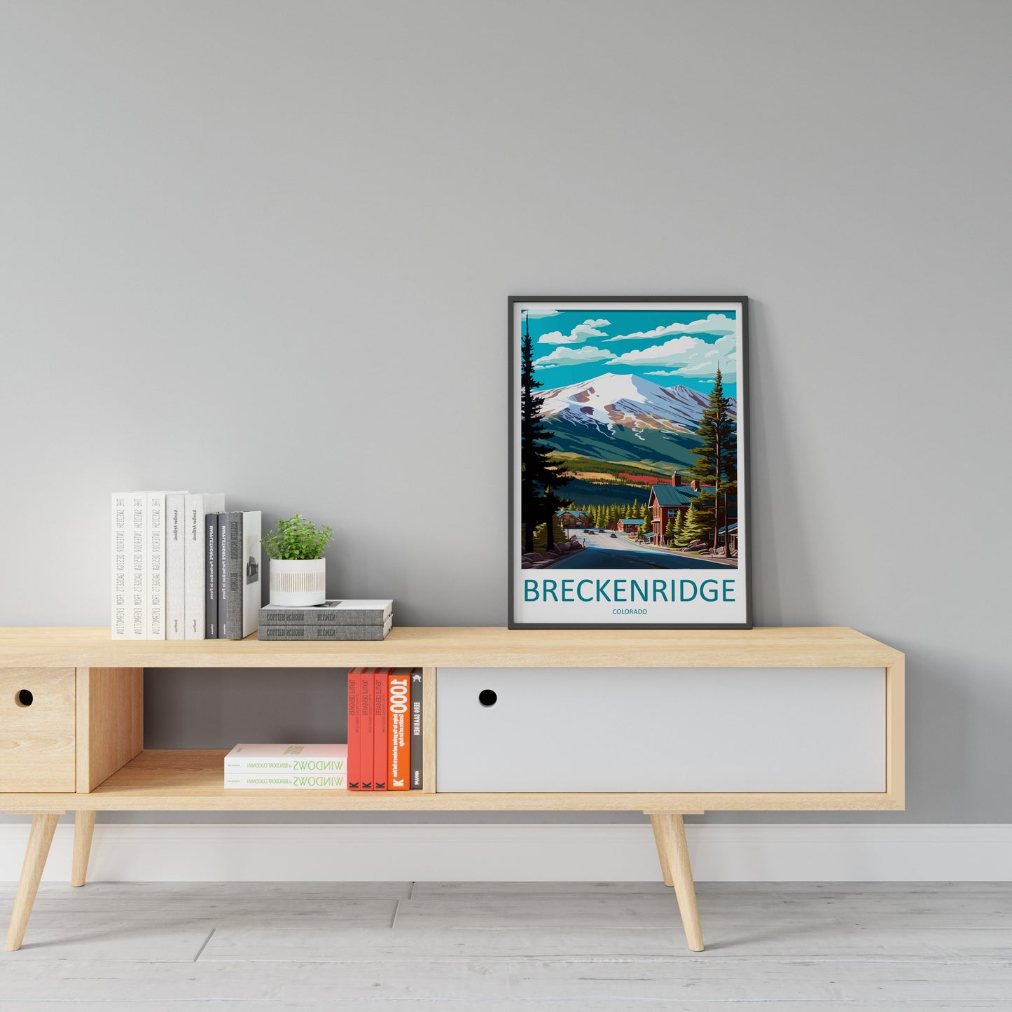 Breckenridge Travel Print Wall Art Breckenridge Wall Hanging Home Décor Breckenridge Gift Art Lovers Colorado Art Lover Gift