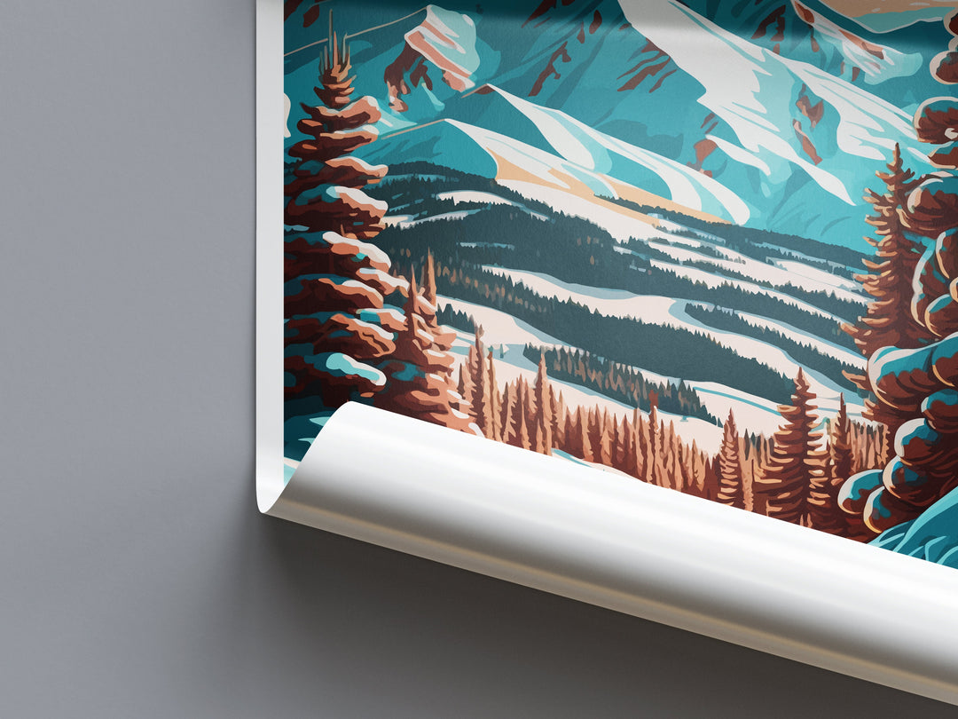 Copper Mountain Travel Print Wall Art Copper Mountain Wall Hanging Home Décor Copper Mountain Gift Art Lovers Colorado Art Gift Lover