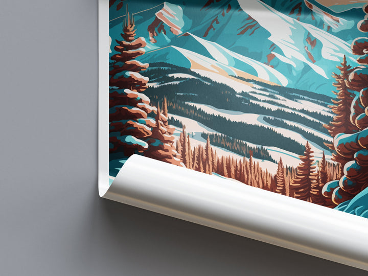 Copper Mountain Travel Print Wall Art Copper Mountain Wall Hanging Home Décor Copper Mountain Gift Art Lovers Colorado Art Gift Lover