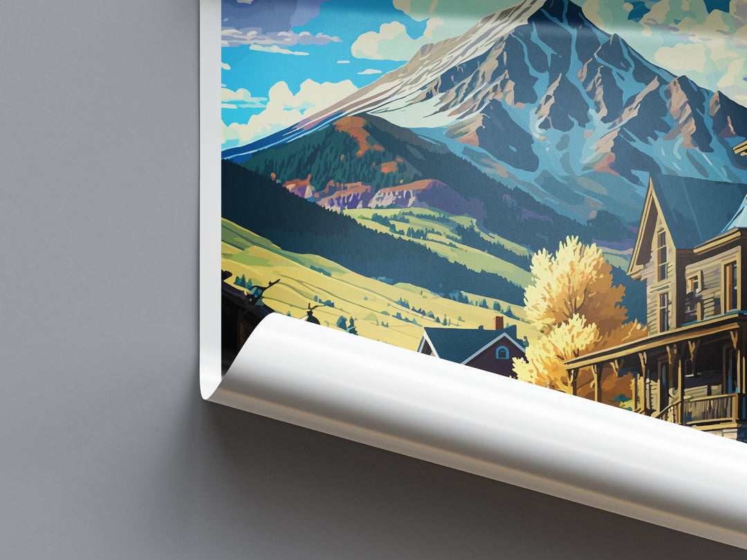 Crested Butte Travel Print Wall Art Crested Butte Wall Hanging Home Décor Crested Butte Gift Art Lovers Colorado Art Gift Lover