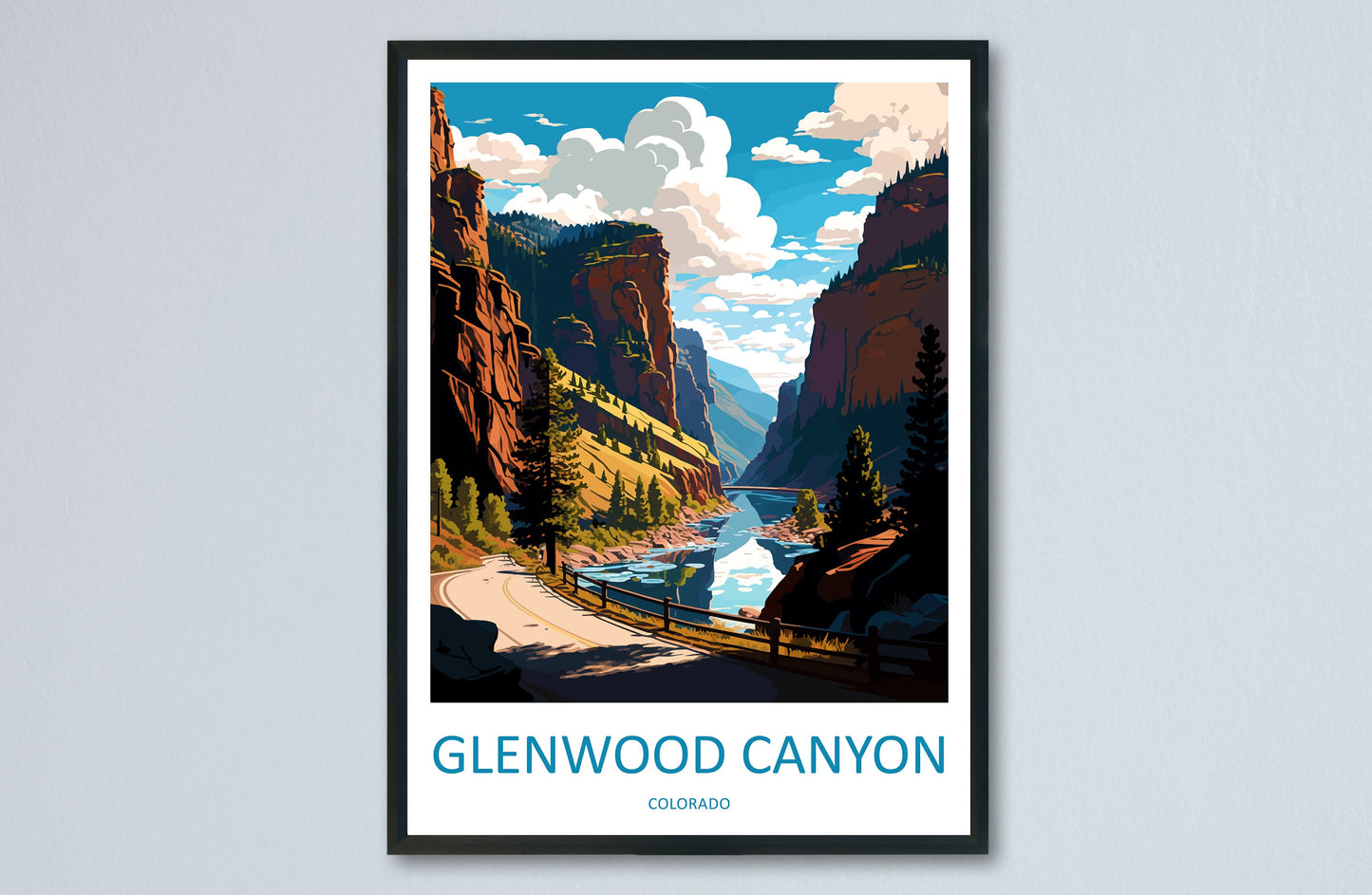 Glenwood Canyon Travel Print Wall Art Glenwood Canyon Wall Hanging Home Décor Glenwood Canyon Gift Art Lovers Colorado Art Gift Lover Print