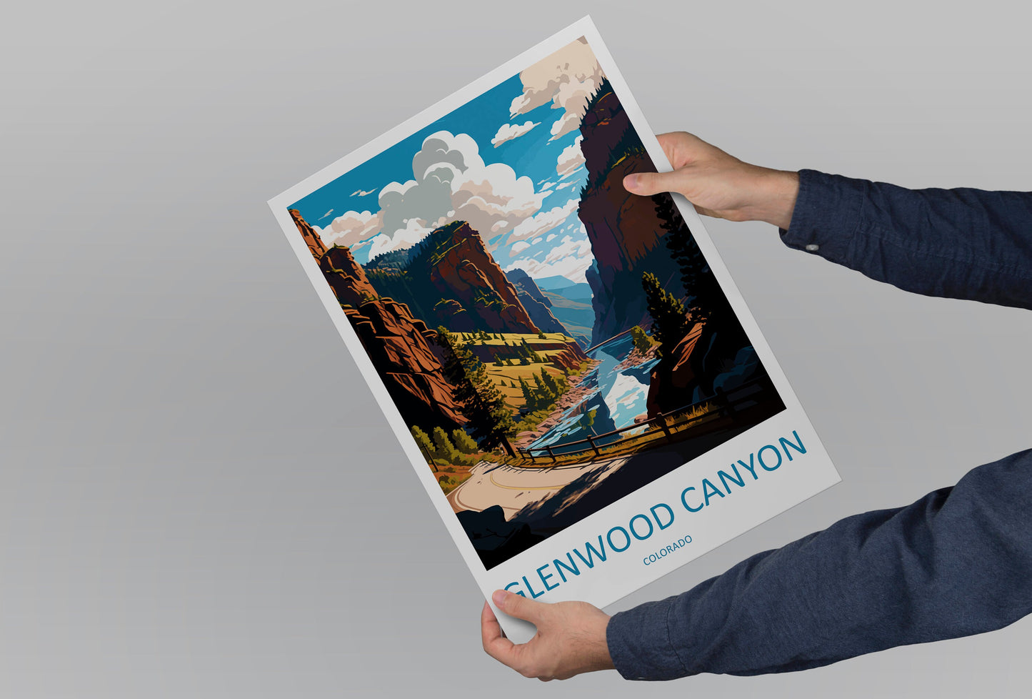 Glenwood Canyon Travel Print Wall Art Glenwood Canyon Wall Hanging Home Décor Glenwood Canyon Gift Art Lovers Colorado Art Gift Lover Print