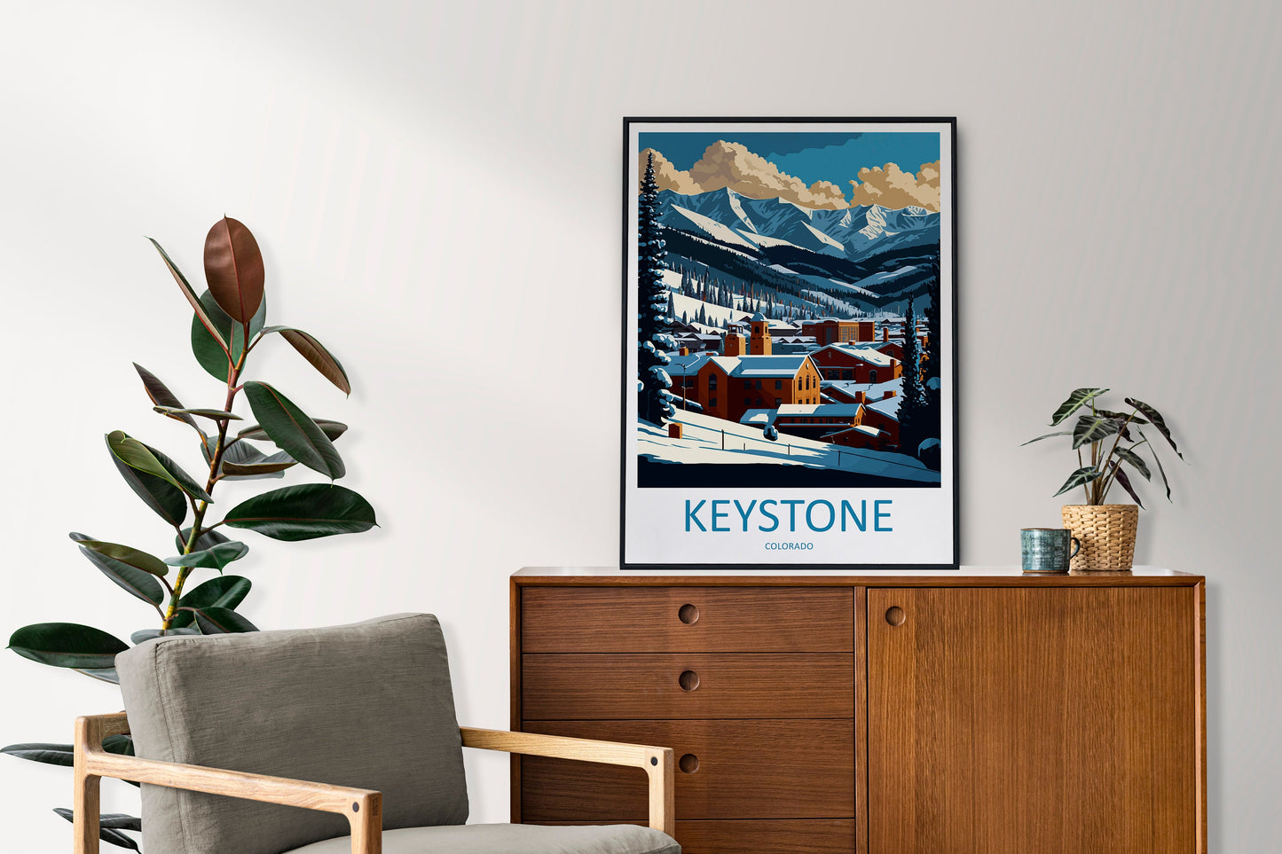 Keystone Travel Print Wall Art Keystone Wall Hanging Home Décor Keystone Gift Art Lovers Colorado Art Gift Lover Print