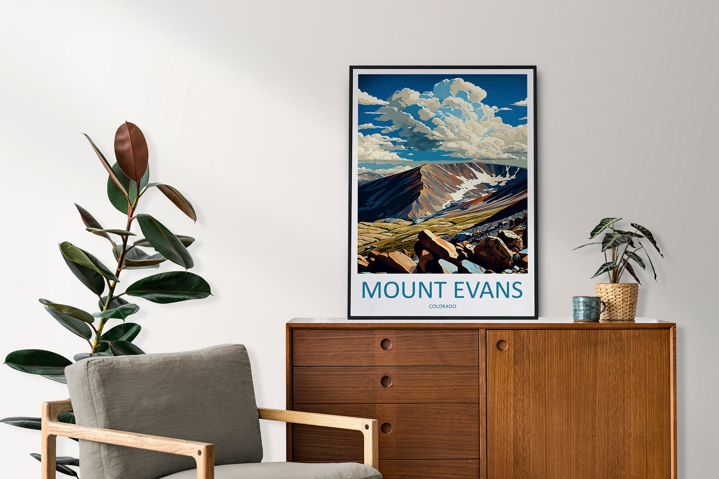 Mount Evans Travel Print Wall Art Mount Evans Wall Hanging Home Décor Mount Evans Gift Art Lovers Colorado Art Gift Lover Print