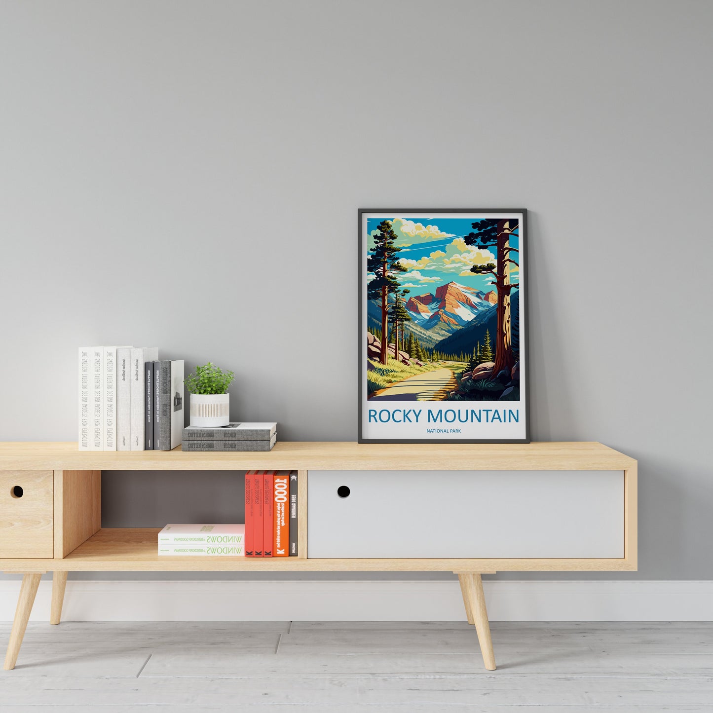 Rocky Mountain National Park Travel Print Wall Art Rocky Mountain Wall Hanging Home Décor Rocky Mountain Gift Art Lovers Colorado Art