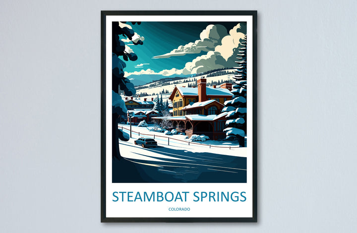 Steamboat Springs Travel Print Wall Art Steamboat Springs Wall Hanging Home Décor Steamboat Springs Gift Art Lovers Colorado Art