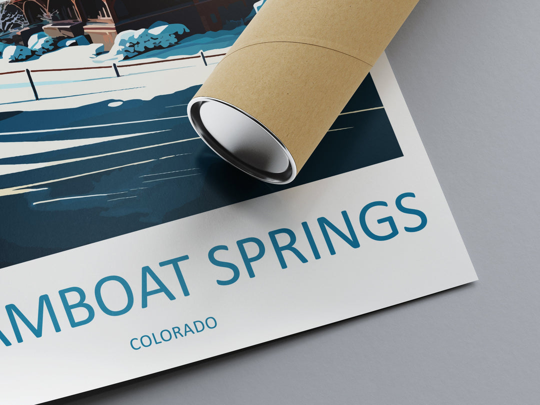 Steamboat Springs Travel Print Wall Art Steamboat Springs Wall Hanging Home Décor Steamboat Springs Gift Art Lovers Colorado Art